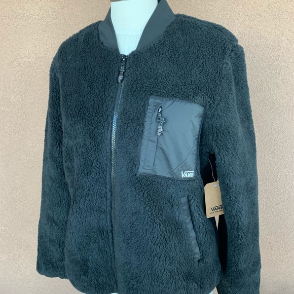 Vans Mist Fog Sherpa Bomber Jacket - Picture 3 of 15